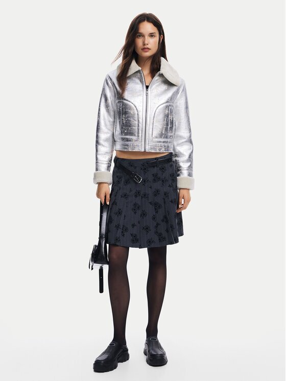 DESIGUAL Яке от имитация на кожа Londres 24WWEW32 Regular Fit
