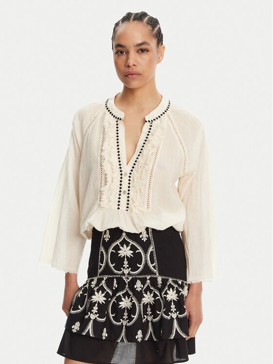 Devotion TWINS Блуза Apology 025.002G Екрю Loose Fit
