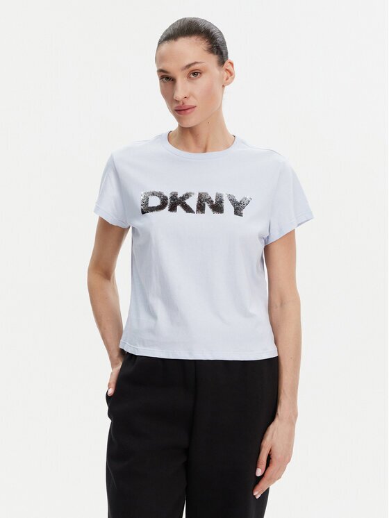 DKNY Sport Тишърт DP4T1035 Светлосиньо Regular Fit