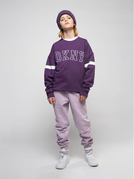 DKNY Суитшърт D25E57 S Виолетов Regular Fit