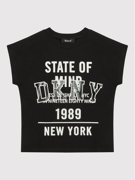 DKNY Тишърт D35S01 M Черен Relaxed Fit