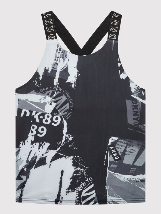 DKNY топ D35S09 M Черен Regular Fit