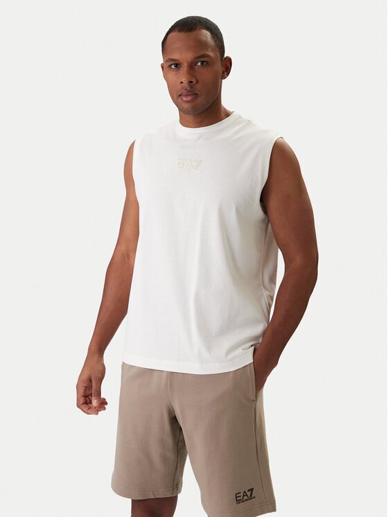 EA7 Emporio Armani Мъжки топ 7M001405 AF22264 U0004 Екрю Regular Fit