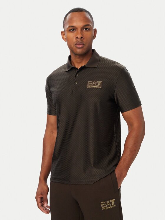 EA7 Emporio Armani Тениска с яка и копчета 7M002256 AF26529 U6027 Regular Fit