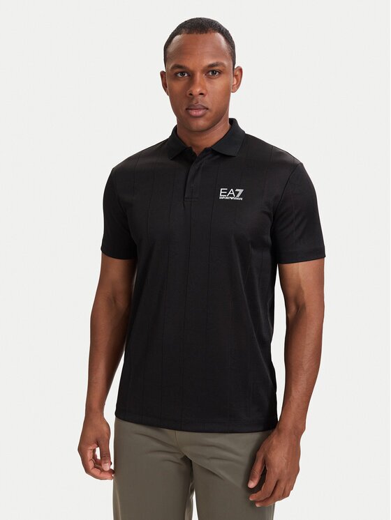 EA7 Emporio Armani Тениска с яка и копчета 7M002477 AF22277 UC001 Regular Fit