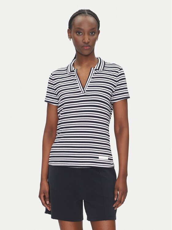 EA7 Emporio Armani Тениска с яка и копчета 7W000490 AF12654 FB101 Regular Fit