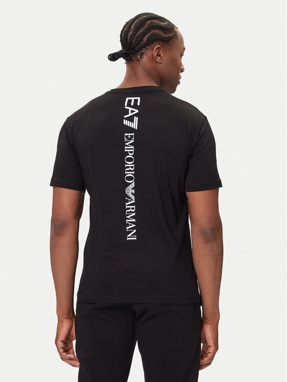 EA7 Emporio Armani Тишърт 7M000567 AF10375 MC001 Черен Regular Fit