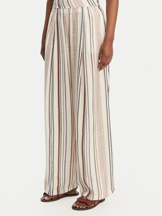 Eleh Текстилни панталони SS260132 Екрю Relaxed Fit