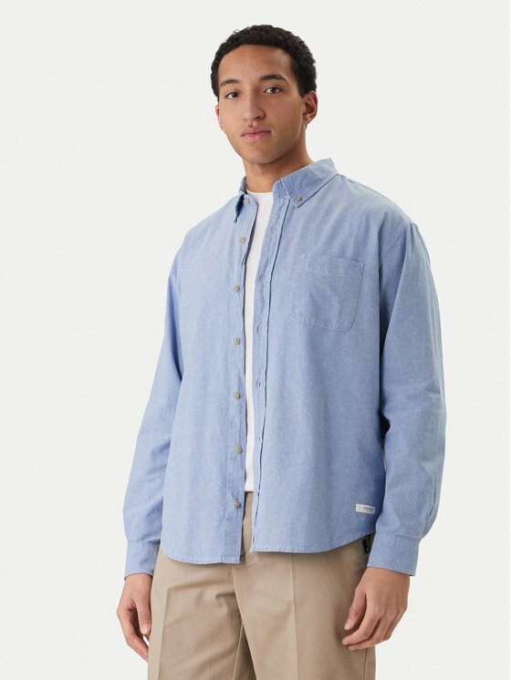 Element Риза Button Down Regular Oxford ELYWT00182 Син Regular Fit