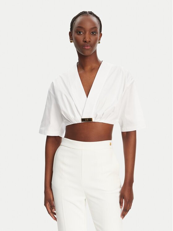 Elisabetta Franchi Блуза CA12452E2 100 Regular Fit