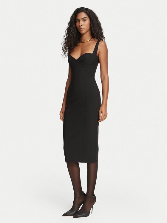 Elisabetta Franchi Коктейлна рокля AB-002-67E2-V470 Fitted Fit
