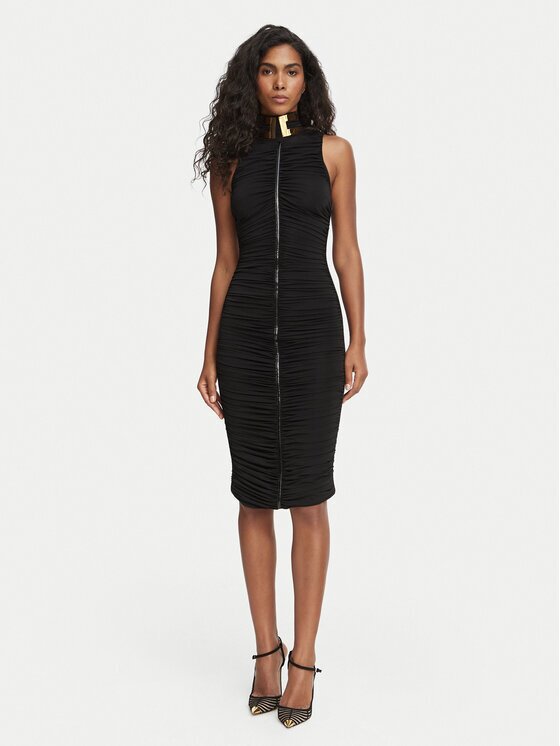 Elisabetta Franchi Коктейлна рокля AB-036-67E2-V700 Fitted Fit