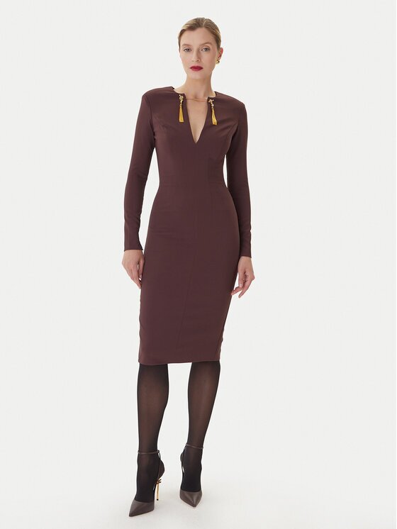 Elisabetta Franchi Коктейлна рокля AB-805-57E2-V460 Slim Fit