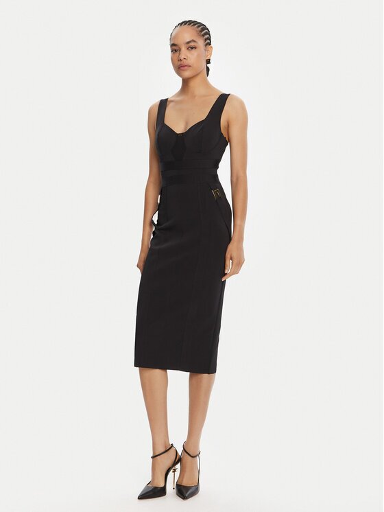 Elisabetta Franchi Коктейлна рокля AB-810-56E2-V520 Regular Fit