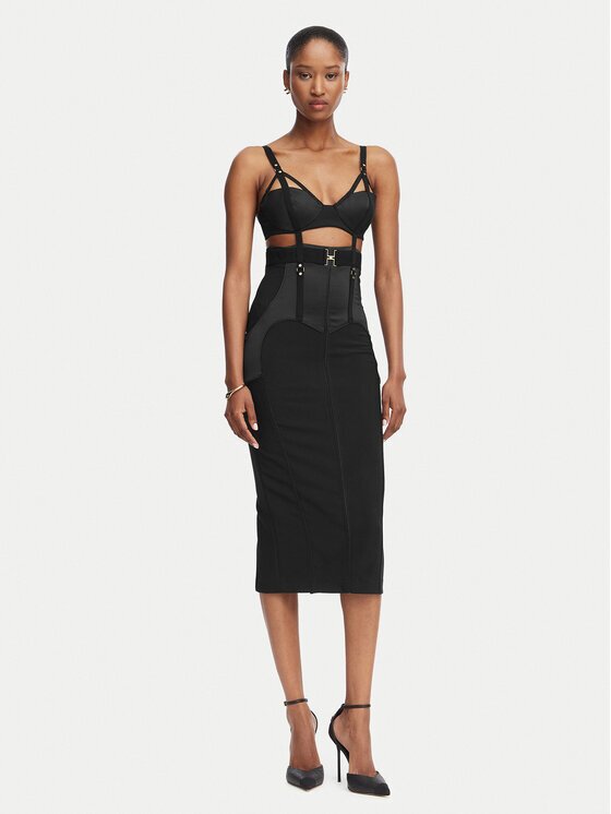 Elisabetta Franchi Коктейлна рокля AB-881-62E2-V660 Slim Fit