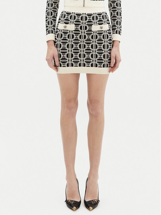 Elisabetta Franchi Мини пола GK-04B-47E2-V260 Slim Fit