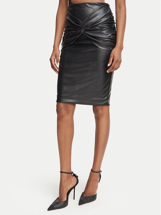 Elisabetta Franchi Пола от имитация на кожа GO-219-66E2-V260 Slim Fit