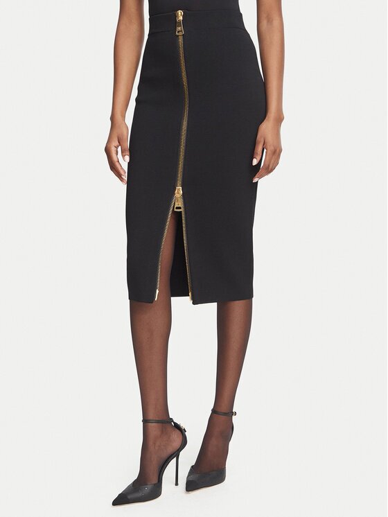 Elisabetta Franchi Пола тип молив GK-28B-66E2-V440 Slim Fit