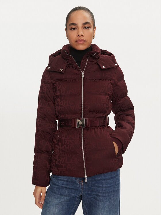 Elisabetta Franchi Пухено яке PI-70D-46E2-V640 Regular Fit