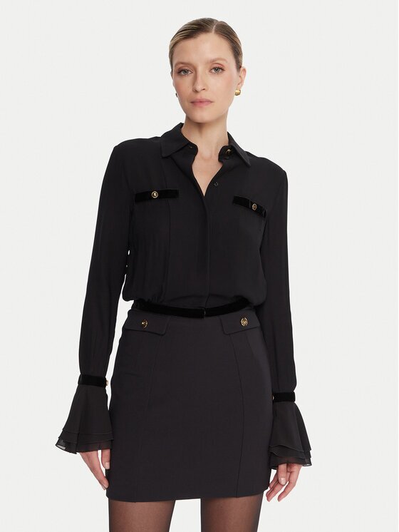 Elisabetta Franchi Риза CA-131- 57E2-V390 Екрю Regular Fit