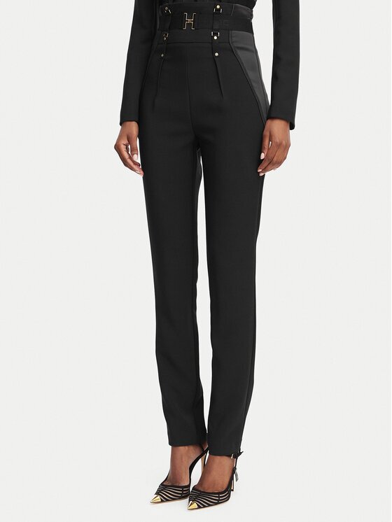 Elisabetta Franchi Текстилни панталони PA-180-62E2-V450 Slim Fit