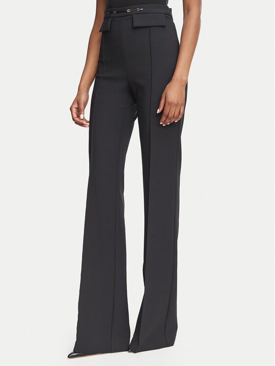 Elisabetta Franchi Текстилни панталони PA-196-66E2-V360 Palazzo Fit