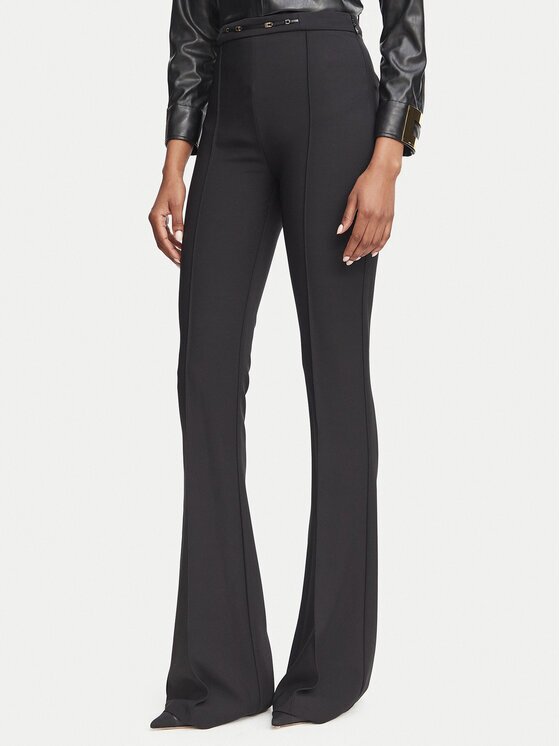 Elisabetta Franchi Текстилни панталони PA-197-66E2-V290 Flared Leg