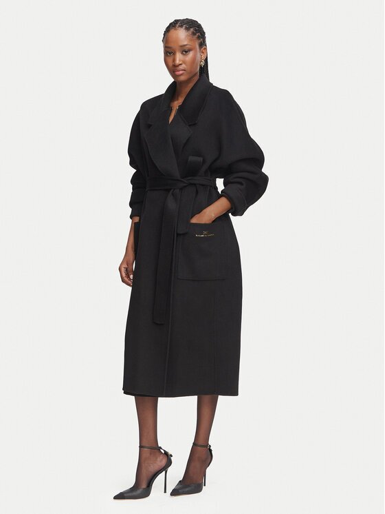 Elisabetta Franchi Вълнено палто CP-01D-66E2-V850 Regular Fit