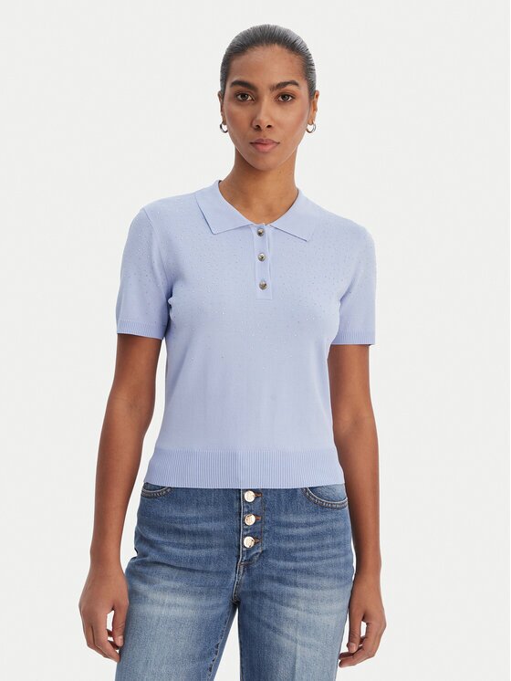 Fracomina Тениска с яка и копчета FR26ST7003K524R9 Regular Fit