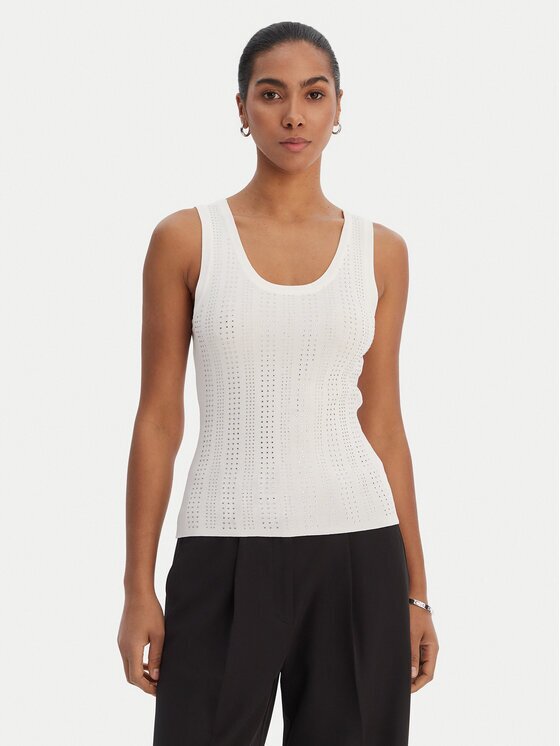 Fracomina топ FR26ST4005K524R9 Екрю Slim Fit