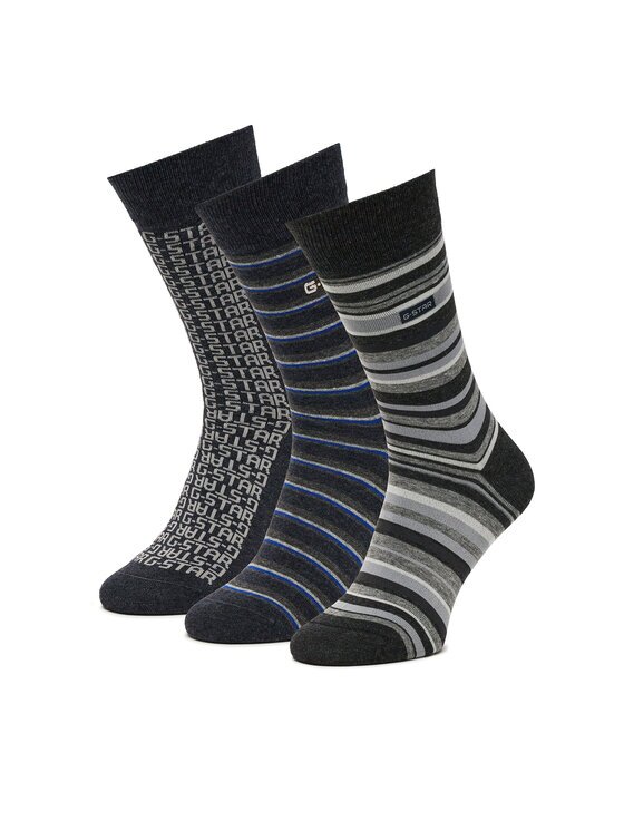 G-STAR Raw Чорапи тип терлици AS__W_047_SS25 (3-PACK) Черен