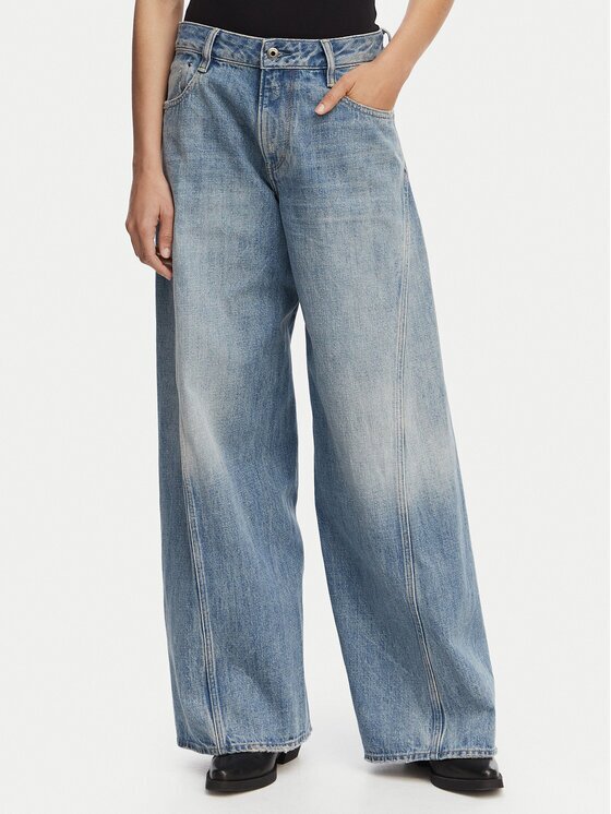 G-STAR Raw Дънки Helyx 3D Cinch D28488-D776 Син Wide Leg