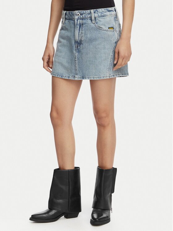 G-STAR Raw Дънкова пола Cinch D28409-E352 Син Regular Fit