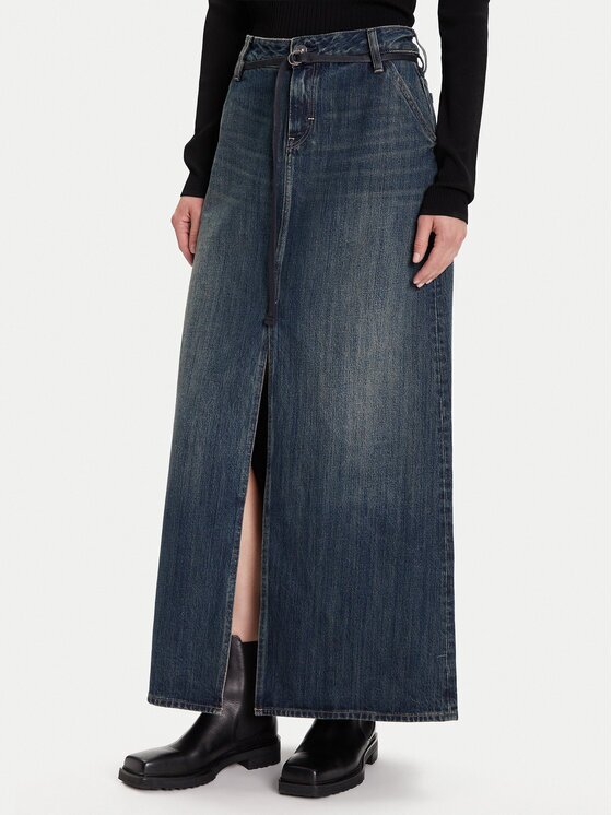 G-STAR Raw Дънкова пола D25979-D577 Тъмносин Baggy Fit