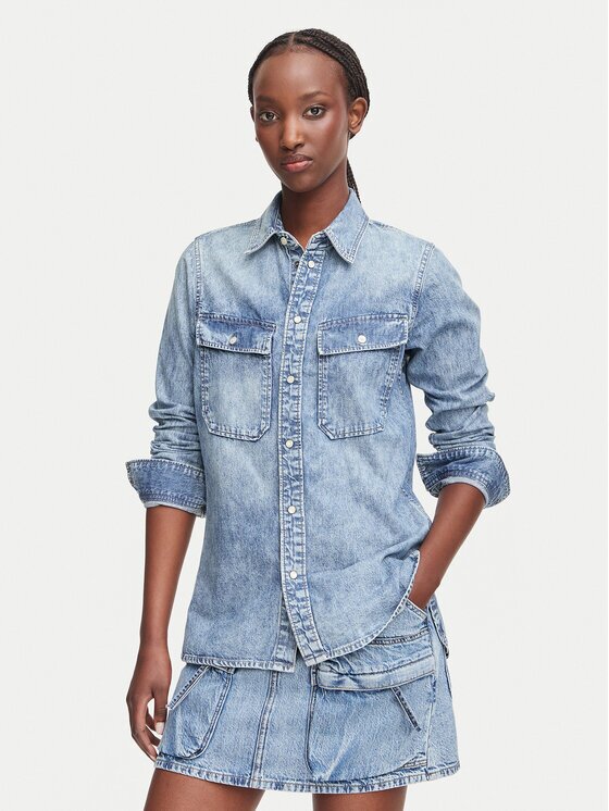 G-STAR Raw дънкова риза 2-pkt D30440-D539 Син Regular Fit