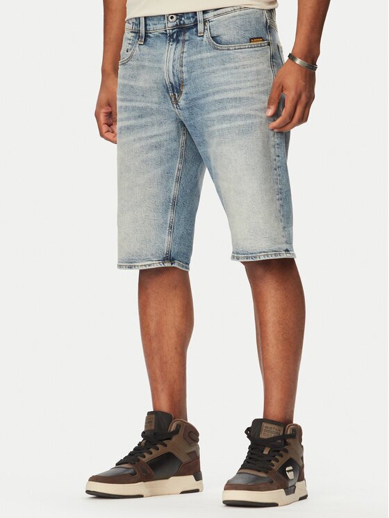 G-STAR Raw Дънкови шорти Mosa D24430-E205 Син Regular Fit