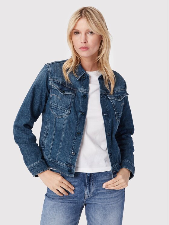 G-STAR Raw Дънково яке Burten Stretch D20051-C911-C767 Тъмносин Regular Fit