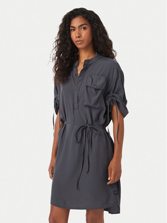 G-STAR Raw Ежедневна рокля D29019-D724 Тъмносив Regular Fit