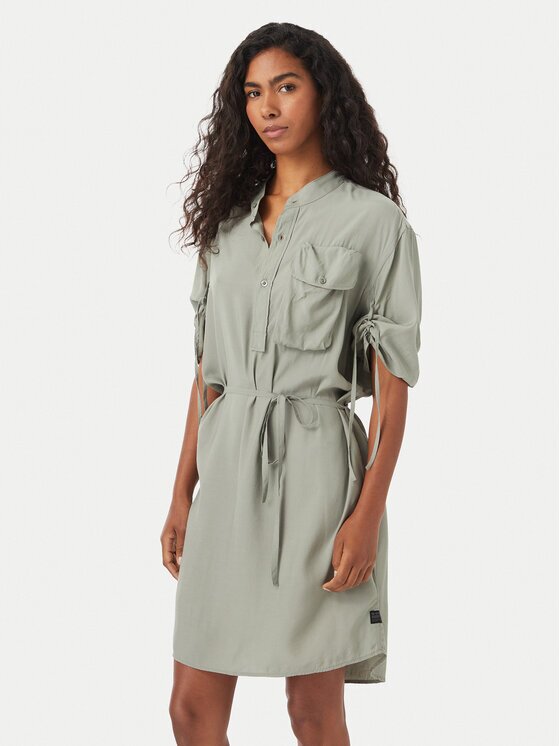 G-STAR Raw Ежедневна рокля D29019-D724 Зелен Regular Fit