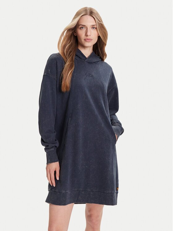 G-STAR Raw Плетена рокля D27165-D969 Син Relaxed Fit