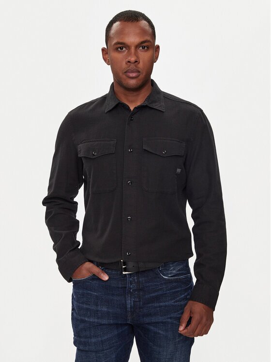 G-STAR Raw Риза Marine D24963-D454 Черен Slim Fit