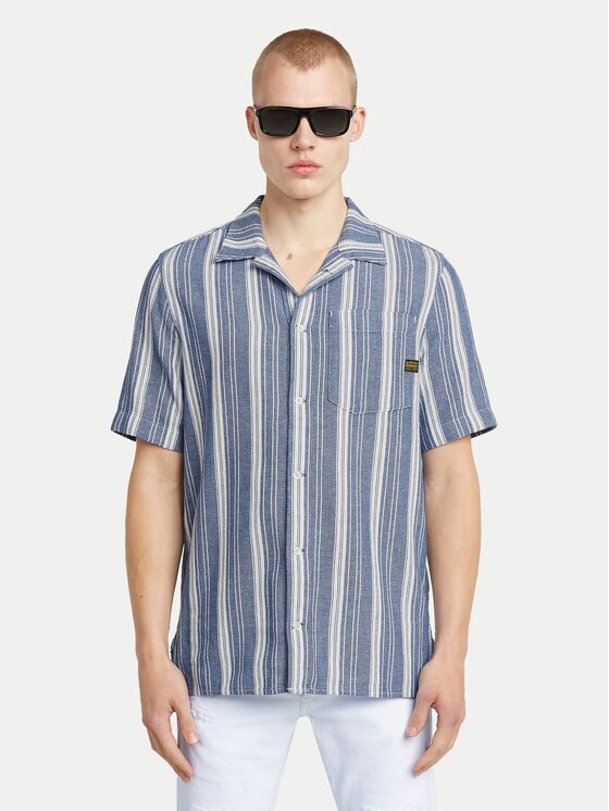 G-STAR Raw Риза One Pocket D26183-D916 Син Regular Fit