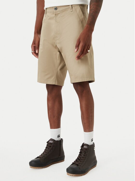 G-STAR Raw Шорти от плат Bronson 3.0 D26337-5126 Бежов Regular Fit