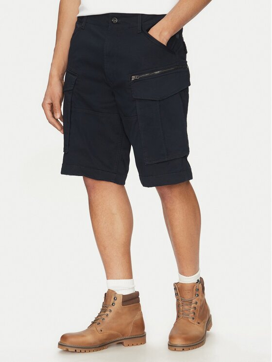 G-STAR Raw Шорти от плат Rovic Zip D08566-5126 990 Черен Relaxed Fit