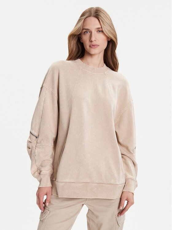 G-STAR Raw Суитшърт Washed 3D D27738-D969 Бежов Oversize
