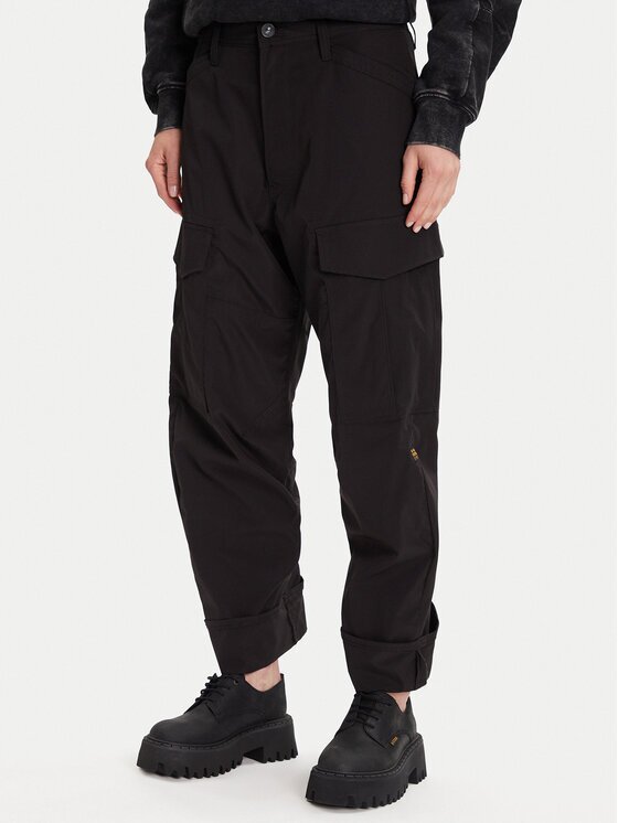 G-STAR Raw Текстилни панталони Cargo 3D D27022-D909 Черен Boyfriend Fit