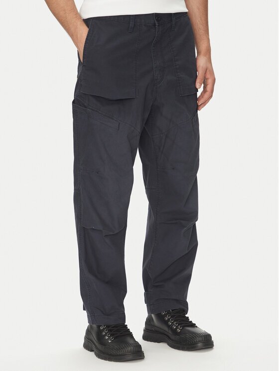 G-STAR Raw Текстилни панталони Fatigue 3D D26196-D387 Тъмносин Relaxed Fit