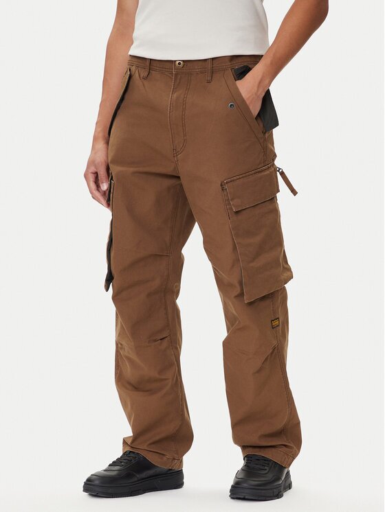 G-STAR Raw Текстилни панталони R-3N D25224-D191 Кафяв Straight Fit