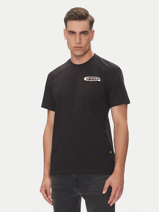 G-STAR Raw Тишърт Back Gr Arch D26047-C336 Черен Regular Fit