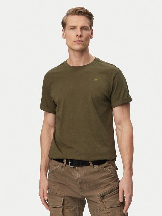 G-STAR Raw Тишърт Lash Back D26043-C372 Зелен Relaxed Fit
